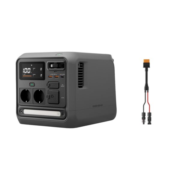DJI Power 1000 Mini Powerstation 1008Wh LiFePO4 Akku | 1000W Ausgang | MPPT Solarladung | MC4 Solarkabel | Camping & Wohnmobil