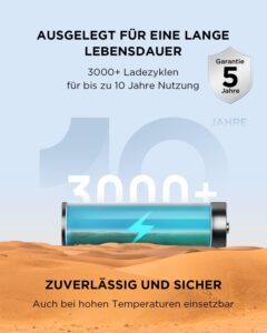 EF ECOFLOW Tragbare Powerstation RIVER 2 MAX mit 160W faltbare solar panel, 512 Wh Solargenerator mit LiFeP04, Schnellladung in 1 Stunde, bis zu 1000 W Leistung, Balkonkraft für Camping – Bild 9