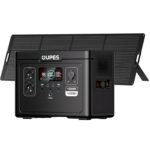 OUPES Exodus 1500 Tragbare Powerstation mit 240W Solarpanel, 1488Wh Solargenerator, 2 Steckdosen à 1700W(3600W Spitze), Schnellladung, USV-Funktion Mobiler Stromspeicher für Camping, Wohnmobil & Reise