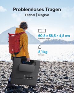 BLUETTI Elite 200 V2 Solar Generator (2025 Neu) mit 200W Solarpanel, 2073,6Wh Tragbare Powerstation mit 2 2600W AC Ausgängen, 17 Jahre Lebensdauer LiFePO4 Notstrom für Camping, Off-grid, Stromausfall – Bild 8