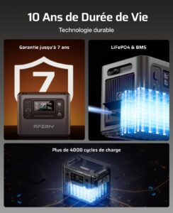 AFERIY AF-P280-B 2048Wh LiFePO4 Erweiterungsakku – 4× Parallel bis 10240Wh, 4000+ Zyklen, LED-Anzeige, -10°C bis 40°C, Kompatibel mit 2800W Powerstation – Bild 6