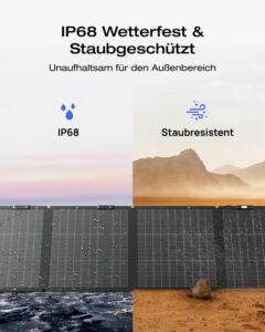 EF ECOFLOW RIVER 2 Pro Powerstation, 768 Wh LiFePO4 Batterie Solar generator mit 220 W Solar panel, 3x 300 W AC-Steckdosen (Spitze 1600 W), tragbare Powerstation für Camping, im Freien – Bild 9