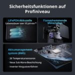DJI Power 2000 tragbare Powerstation, 2048 Wh LFP-Akku, kompakte Größe, 3000 W stabile Ausgangsleistung, in 45 Min. von 0% auf 80% geladen, Autoladung, Camping & Wohnmobile, Roadtrip, Off-Grid – Bild 5