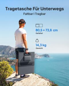 BLUETTI Tragbare Power Station Elite 100 V2 mit 350W Solarpanel, 1024Wh LiFePO4 Solar Generator mit 2 1800W AC Ausgängen, 35% kleiner, Ideal für Notfälle, Wohnmobil,Camping – Bild 8