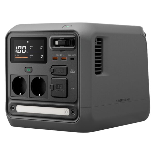 DJI Power 1000 Mini Powerstation 1008Wh LiFePO4 Akku | 1000W Ausgang | Schnellladung 58 Min | Camping & Notstrom