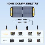 VTOMAN Jump 2200 Tragbare Powerstation mit 110W Leicht Faltbares Solarpanel - 2200W/1548Wh LiFePO4 Batterie Solar Stromgenerator, Erweiterbare Kapazität auf 3096Wh für Reisen, Wohnmobil – Bild 6