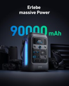 Anker SOLIX C300X DC Tragbare Powerstation mit 100W Solarpanel, 288Wh LiFePO4-Akku, 300W Solargenerator, für Outdoor, Camping, Reisen und Notfälle – Bild 2