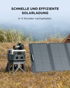 EF ECOFLOW Tragbare Powerstation RIVER 2 MAX, 512 Wh Solargenerator mit LiFeP04, Schnellladung in 1 Stunde, bis zu 1000 W Leistung, Balkonkraft für Notstrom/Camping/Wohnmobile – Bild 6