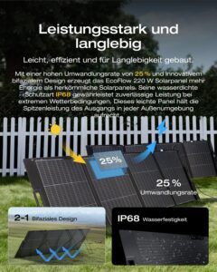 EF ECOFLOW RIVER 2 Pro Powerstation, 768 Wh LiFePO4 Batterie Solar generator mit 220 W Solar panel, 3x 300 W AC-Steckdosen (Spitze 1600 W), tragbare Powerstation für Camping, im Freien – Bild 6