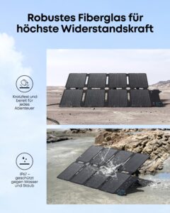 Anker SOLIX C300X DC Tragbare Powerstation mit 100W Solarpanel, 288Wh LiFePO4-Akku, 300W Solargenerator, für Outdoor, Camping, Reisen und Notfälle – Bild 7