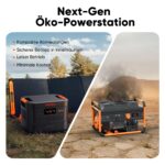 Jackery E3000 V2 3072Wh Powerstation mit 2×200W Solarpanel, 3600W Dauerleistung, 7200W Spitze, LiFePO4 Akku, 2x USB-C PD100W, Notstromgenerator für Zuhause, Camping & Wohnmobil – Bild 7
