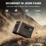 Jackery E3000 V2 3072Wh Powerstation mit Jackery Faltbarem Trolley, 3600W Dauerleistung, 7200W Spitze, 2x USB-C PD100W, LiFePO4 Akku, Notstrom für Zuhause, Camping & Wohnmobil – Bild 3